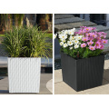 (BC-F1022) Plastic Rattan New Design Square Self-Watering Flower Pot